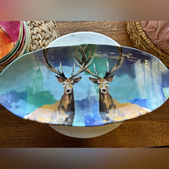 Anthropologie Other - Winter Fauna stag platter by Lauren Walcott for Anthropologie